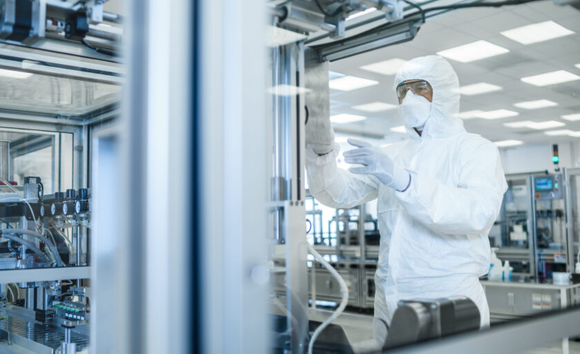 Scientist in semiconductor industry